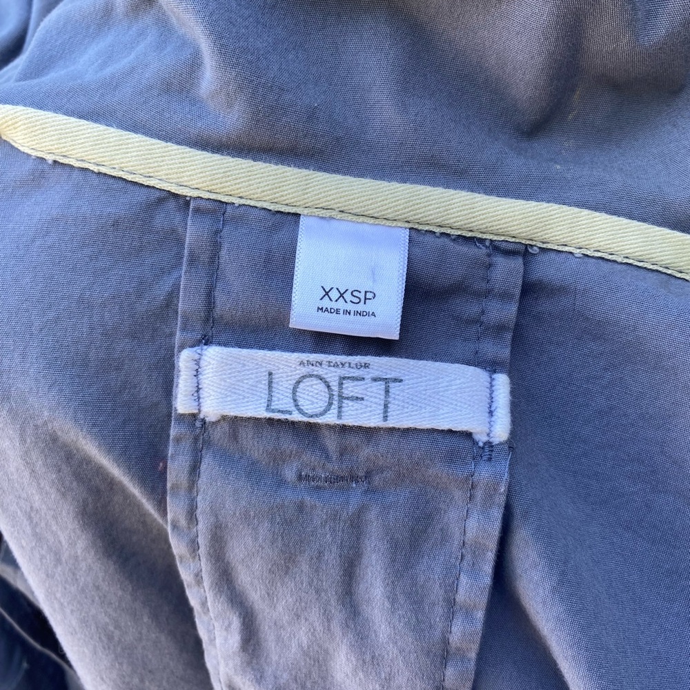 Gray Utility Tie Waist shirt peplum jacket - Picture 8 of 9